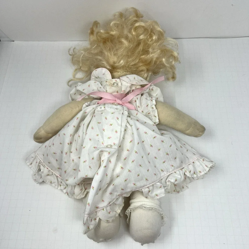Vintage My Child Girl Doll Blonde Hair‎ Blue Eyes 1985 Soft Body Mattel Toy